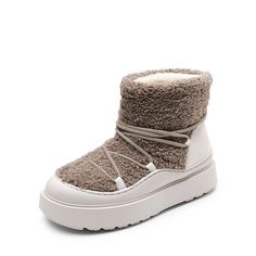 Women's Faux Fur Snow Boots-Dream Pairs Boots Moon, Kids Soccer Shoes, Fur Snow Boots, Shoe Wishlist, Fur Lined Boots, Moon Boots, Boots Womens, Snow Boots Women, Winter Snow Boots