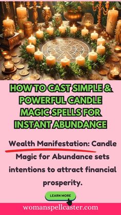 Discover the secrets to financial freedom with our guide on Candle Magic for Abundance! Perfect for beginners, skeptics, and non-believers, these free and easy-to-follow spells work instantly, offering a strong and powerful pathway to wealth. Learn how to set your intentions and cast spells that guarantee results. Don't wait, start manifesting prosperity today! Click to learn more and transform your financial future. 🌟 #WealthMagic #InstantAbundance #CandleSpells #ManifestWealth #FinancialFreedom Abundance Essential Oil, Manifestation Spells, Manifesting Prosperity, Money Drawing, Start Manifesting, Focus Your Mind, Start Drawing, Rituals Set