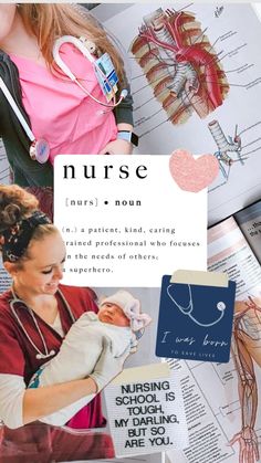 a woman holding a baby in her arms with the words nurse on it's back