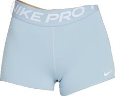 Nike Pros Aesthetic, Cute Nike Pros, Nike Pro Outfit, Blue Nike Pros, Nike Spandex Shorts, Gymwear Outfits, Nike Spandex, Cute Nike Outfits, Cheer Outfits