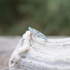 The St. Elias Stacking Band – AntlerRings.com Turquoise Wedding Rings, Turquoise Ring Engagement, Antler Ring, Turquoise Wedding, Stacking Bands, Resin Coating, Turquoise Rings, Engagement Bands, Blue Nile