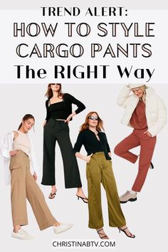 Dive into the world of Casual Cargo Pants fashion! Unlock the secrets of styling cargo pants with ease and flair. From khaki cargo pants outfits to versatile beige cargo pants, discover the perfect combination of comfort and style. Explore what to wear with cargo pants to elevate your casual-chic look in women's fashion. How To Style Brown Cargo Pants Women, What Tops To Wear With Cargo Pants, Cargo Pants Woman Outfit, Tan Cargo Pants Outfit Spring, Oversized Khaki Pants Outfit, Feminine Cargo Pants Outfit, Ways To Style Cargo Pants Women, Cargo Pants Modest Outfit, Rust Cargo Pants Outfit