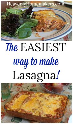 the easyest way to make lasagna