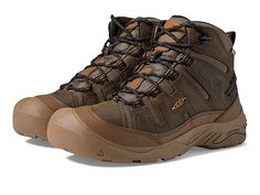 KEEN Circadia Mid Waterproof - Men's Waterproof Boots : Canteen/Curry : Find the comfort and protection you need on your next hiking adventure in the KEEN Circadia Mid Waterproof. KEEN.DRY waterproof, breathable membrane keeps out the wet elements for a drier, more comfortable foot environment. Heel-capture system for added stability. LuftCore technology embeds a lightweight, air-injected core into higher-density foam for enhanced midsole cushioning. Notch in back for Achilles comfort. Speed-lac Curry 9, Mens Waterproof Boots, Hiking Adventure, Waterproof Boots, Leather Working, Outdoor Gear, Snug Fit, Coffee Lover, Heel Height