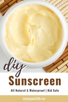 How to Make Natural DIY Suncreen (Waterproof & Kid Safe) Homemade Body Care, Salve Recipes