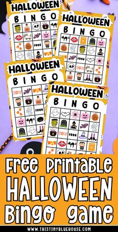 printable halloween bingo game for kids to play