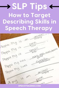 Sentence Formation, Goal Ideas, Early Intervention Speech Therapy, Speech And Language Therapy, Academic Language, Slp Activities, Slp Ideas, Slp Resources, Special Needs Mom