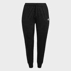 adidas Shop the Essentials Warm-Up Slim Tapered 3-Stripes Track Pants (Plus Size) - Black at adidas.com/us! See all the styles and colors of Essentials Warm-Up Slim Tapered 3-Stripes Track Pants (Plus Size) - Black at the official adidas online shop. Climbing Stairs, Spare Change, Adidas Track Pants, Pants Plus Size, Suit Pant, Pants Fit, Adidas Track, Adidas Shop, Music Player