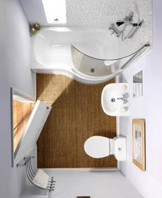 Small bathrooms feel cozy #bathroom #remodel Small Bathroom Remodeling Ideas, Small Bathroom Remodeling, Top Bathroom Design, Bathroom Remodeling Ideas, Modern Rooms, Small Space Bathroom, Small Tub, Small Bathroom Ideas On A Budget, Tiny House Bathroom