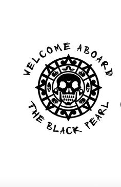 a black and white logo with a skull on it