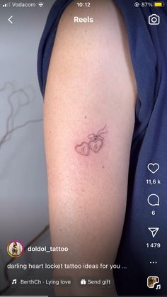 a person with a tattoo on their arm that says dolcel tattoo, and the other