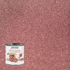 Rust-Oleum Imagine Intense Glitter brush-on paint offers a sparkly finish to crafts or home décor projects. The glitter is encapsulated in the paint so the final coating is smooth to the touch and does not require a sealer. The glitter does not flake off when touched like other glitter paints. Use on interior surfaces such as wood, metal, plastic, glass and more. For best results apply over a white base coat, or a base coat that is similar in color to the glitter paint. Rust-Oleum Imagine Acryli Glitter Paint Walls, Rose Gold Wall Paint, Neutral Pink Paint Colors, Rose Paint Color, Glitter Accent Wall, Rose Gold Interior, Gold Glitter Paint, Glitter Paint For Walls, Glitter Spray Paint