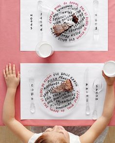 Create Kid-Friendly Placemats Table Setting For Kids, Word Finder, Creative Guest Book, Wedding Table Games, Childrens Table, Wedding Etiquette, Wedding Activities, Paper Place