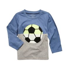 Brand: First Impressions Size: 3-6 Months, 6-9 Months Color: Gray Specifics/Condition: New With Tags. 100% Cotton Baby Boy Soccer, Turtleneck Style, Crewneck Vintage, Soccer Boys, Kid's Fashion, Knitted Tshirt, Sporty Style, Soccer Ball