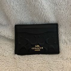 Never Used Perfect Condition Gold Hardware Signature Coach C’s Embossed Aries Szn, Bags Coach, Large Ring, Boys Shoes, Card Case, Coach Bags, Gold Hardware, Wallets, Ring Size