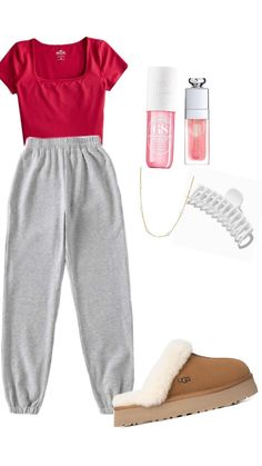 7th Grade Outfits, Cute Sweatpants Outfit, Cute Sweatpants, Casual Outfits For Teens, Sweatpants Outfit, Lazy Outfits, Cute Preppy Outfits