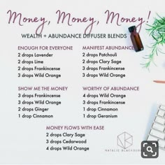 Abundance Essential Oil, Attracting Money, Doterra Diffuser Blends, Wealth Abundance