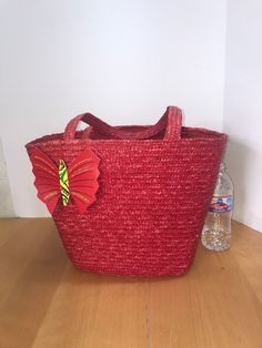 AMARIGE DE GIVENCHY BRAIDED WICKER BAG WITH HANDLES Beach Tote GWP New With Tags. Condition is New. Shipped with USPS Priority Mail. Red Crochet Travel Bag For Summer, Vacation Crochet Shopping Bag, Red Bohemian Straw Bag For Summer Travel, Trendy Red Straw Bag For Daily Use, Red Beach Bag For Spring Travel, Red Beach Bag For Spring, Red Large Capacity Beach Bag For Vacation, Large Capacity Red Beach Bag For Vacation, Red Summer Bag