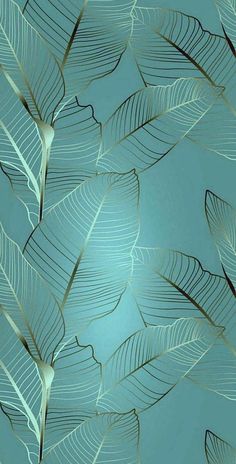 an image of leaves on a blue background