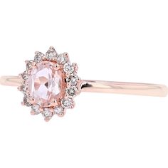 Dreamy 14K Rose Gold Morganite and Diamond Ring Formal Rose Gold Morganite Diamond Ring, Morganite Diamond Ring With Brilliant Cut, Exquisite Morganite Rose Gold Rings, Exquisite Rose Gold Morganite Ring, Fine Jewelry Morganite Diamond Ring In Rose Gold, Fine Jewelry Rose Gold Morganite Diamond Ring, Elegant Pink Gold Morganite Rings, Formal Morganite Rings In Pink Gold, Morganite Pink Gold Rings For Formal Occasions