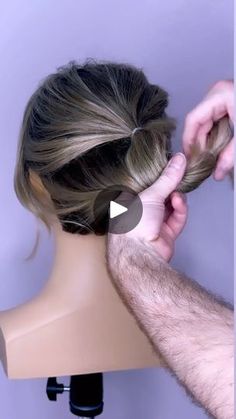 177K views · 5.9K reactions | Do you want to create the viral French roll but you’re faced with short mid-length hair?   Well I got you guys covered with my step by step tutorial which shows how to take shorter hair and create one of the most viral trends of the moment!  So whip out your rubber bands get your pins at the ready and create some glamorous hair!!!   L’IMAGE Mannequin - “DENISE” from @equip_the_creative use code Joseph10 at the checkout to get 10% off your order.  Created using @revlonprofessionaluk style Masters.  #hairinspo #hairtutorial #beyondtheponytail #reel #reelitfeelit #hairup #hairups #hairupdo #updo #updos #updotutorial #bridalhair #hairideas #weddinghairdo #weddinghair #frenchtwist #bohowedding #shorthair #bridalhairinspo #igreels #upstyle #hairwedding #hairupdostyl Upstyles For Medium Hair, Short Hair Updo Tutorial, Updo Tutorial, Hairdo Wedding, Glamorous Hair, Long Hair Updo, Short Hair Updo, French Twist, Mid Length Hair