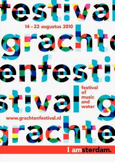 the poster for festival is shown in multicolored letters and numbers on white paper