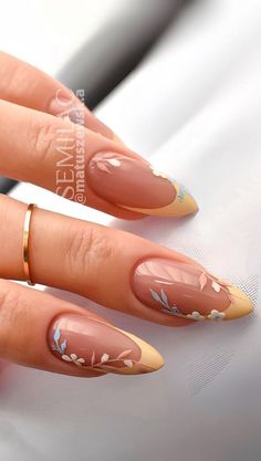 Nail Inspo Short Gel French Manicure, Pink Glitter Nails, Casual Nails, Elegant Nails, Floral Nails, Chic Nails, Nail Arts, Gel Manicure, French Manicure