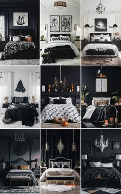 Fall Furniture , Autumn Cozy Fall ,Decor Easy Fall ,
Decor Neutral Fall ,Decor Fall ,Decor Inspiration ,Fall Decor Ideas Scary Bedroom, Spooky Bedroom, Bedroom Ideas Luxury, Black And White Halloween, Halloween Bedroom Decor, Fall Furniture, Halloween Room, Gothic Bedroom, Halloween Bedroom