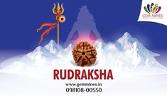 an advertisement for rudraaksha, the hindu festival