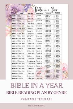 Explore our Bible in a Year Reading Plan, designed to bring clarity and understanding to your daily walk with God. Delve into the beauty of God's Word, organized by genre, and watch your faith flourish! 🌱 Don't miss out on this life-changing journey – Save for later! 📌