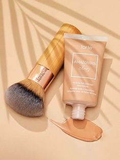 The Buffer™ Brush Airbrush Foundation Brush | Tarte™ Cosmetics Tarte Foundation, Tarte Lights Camera Lashes, Airbrush Foundation, Full Coverage Foundation, Creamy Concealer, Tarte Cosmetics, Sodium Lauryl Sulfate, Tarte Makeup, Gel Moisturizer