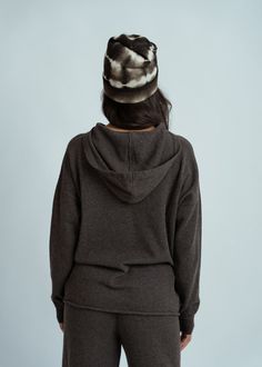 MJ. Watson's Cashmere Wool Hoodie Turtleneck is crafted of a soft cashmere blend and features and oversized fit, fixed hood and rolled hem. Details: Pullover style. Fixed hood. Long sleeves. Rolled hem. Hand wash. Made in Italy. Color walnut. 95% cashmere, 5% wool. Super Soft Hoodie For Fall, Brown Hooded Sweatshirt For Loungewear, Brown Winter Hoodie For Loungewear, Winter Brown Hoodie For Loungewear, Super Soft Relaxed Fit Fall Hoodie, Fall Super Soft Relaxed Fit Hoodie, Brown Hoodie With Drawstring For Loungewear, Super Soft Hoodie For Winter, Brown Hoodie For Fall Loungewear