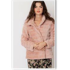 New With Tag. Soft Faux Fur Jacket 100% Polyester. Snap Buttons. So Soft And Cozy. Casual Fur Coat With Faux Fur Trim For Spring, Chic Pink Fur Coat For Spring, Chic Pink Spring Fur Coat, Trendy Spring Outerwear With Faux Fur Lining, Trendy Faux Fur Outerwear For Spring, Trendy Spring Outerwear With Faux Fur Trim, Chic Outerwear With Faux Fur Trim For Spring, Faux Fur Jacket, Fur Jacket