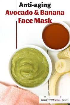 3 DIY Avocado Face Mask For Dry, Aging & Dull Skin Banana Face Mask Diy Glowing Skin, Diy Face Mask Avocado, Diy Face Mask Banana, Banana Face Mask, Cucumber Face Mask, Face Mask For Pores