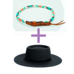 Price includes a Brigitte Sambboho hat & an Aztec (rounded) hatband. Save 10% with this bundle. Select hat size. Hatband is one size fits all. Hatband is removable. The fanciest hat you will ever wear. Sambboho's Brigitte black hat is a dipped crown boater design with a custom trimmed genuine velvet black band. A structured and stiff short-brimmed boater style. Use to make an impression! Dipped crown oval boater hat in Black Trimmed with genuine Velvet Black Band Hat material: 100% soft Braz Hippie Style Adjustable Flat Brim Hat, Bohemian Adjustable Boater Hat With Curved Brim, Adjustable Bohemian Boater Hat With Curved Brim, Handmade Adjustable Bohemian Boater Hat, Adjustable Felt Hat With Flat Crown For Beach, Adjustable Bohemian Felt Hat With Flat Crown, Adjustable Bohemian Boater Hat With Short Brim, Adjustable Boater Hat With Curved Brim For Festivals, Adjustable Hippie Hat Band With Curved Brim