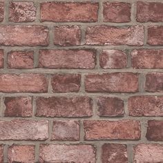 a brick wall that is made out of red bricks