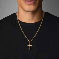 Faith, Gold Cross Pendant with Diamonds Gold Pendants For Men, Cross Necklace For Men, Pendants For Men, Symbol Of Hope, Gold Pendants, Gold Cross Necklace, Gold Cross Pendant, Cross Chain, Diamond Cross Pendants