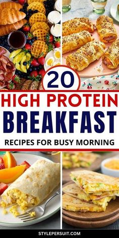 20 high protein breakfast recipes for busy mornings