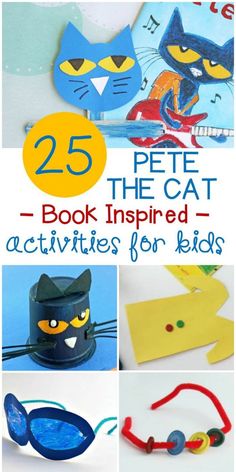 25 pete the cat book inspired activities for kids to do with their books and crafts