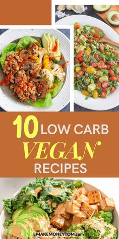 the top ten low carb vegan recipes