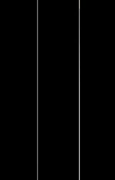 three black and white vertical lines on a black background