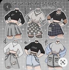 the paper doll has four different types of clothes