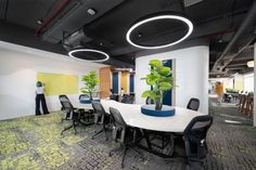 open concept office - Google Search Office Industrial Design, Workspace Interior Design, Open Concept Office, Design University, Drawing Template, Interior Design Advice, Open Office