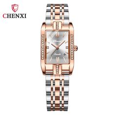 Color: White, Ships From: China Luxury Women Watches, Rectangle Watch, Watch For Ladies, Watch Luxury, Women Watches, Romantic Gift, Women Wrist Watch, Women's Watch, Fashion Woman