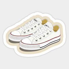 Classic white Converse sneakers by Mr Joke! New vectorization in our section: "Vintage Illustration" Enjoy this original and, simultaneously, elegant shirt. -- Choose from our vast selection of stickers to match with your favorite design to make the perfect customized sticker/decal. Perfect to put on water bottles, laptops, hard hats, and car windows. Everything from favorite TV show stickers to funny stickers. For men, women, boys, and girls. Converse Stickers, White Converse Sneakers, Converse Logo, All Star Converse, Star Converse, All Stars Converse, White Converse, Converse Sneakers, Star Stickers