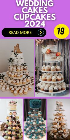 wedding cakes and cupcakes are featured in this advert for the magazine, read more