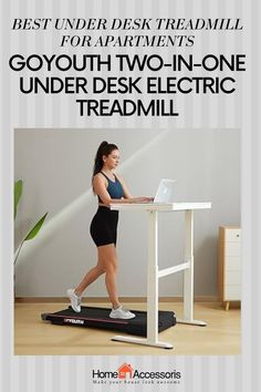 the best under desk treadmill for apartment's goyouth two - in - one under desk electric treadmill