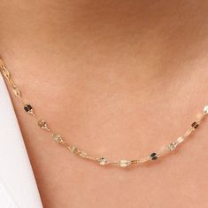 14K Gold Sparkle Diamond Cut Chain – FERKOS FJ 14k Gold Dainty Chain Necklace With Diamond Cut, Dainty 14k Gold Chain Necklace With Diamond Cut, Dainty Yellow Gold Diamond-cut Chain Necklace, Dainty Yellow Gold Diamond Cut Chain Necklace, Delicate Gold Chain, Gold Sparkle, Elegant Necklaces, Matching Bracelets, Necklace Sizes