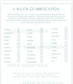 Unlock deeper self-discovery with our Values Clarification Worksheets for Counseling! Designed for both individual and group settings, this resource offers a comprehensive approach to understanding and articulating personal values. What's Included: Two Pages of Values Clarification Worksheets: Engage clients in thoughtful reflection on their core values, helping them identify what truly matters in their lives. Values in Action Discussion Sheet: Facilitate meaningful conversations around how valu Values Clarification, High School Counseling, Activities Printable, Personal Values, Self Exploration, Mental Health Resources, Therapy Worksheets, Our Values, Therapy Tools