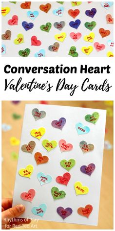 conversation heart valentine's day cards with the text conversation heart valentine's day cards